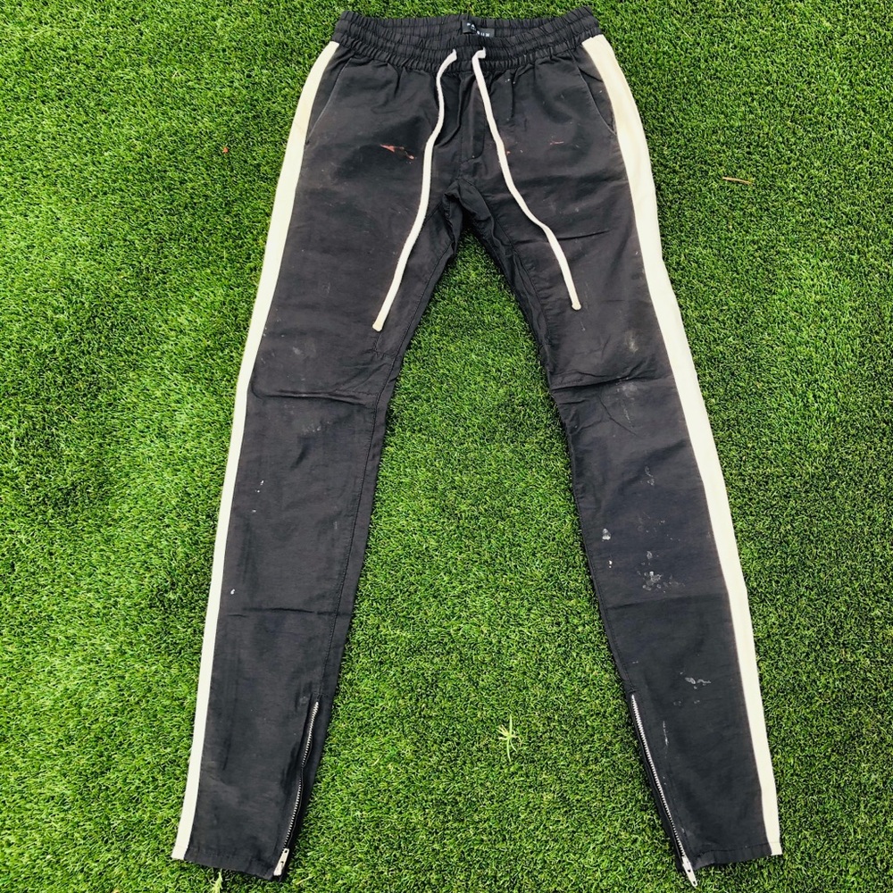 Nylon Track Pants w zippers
